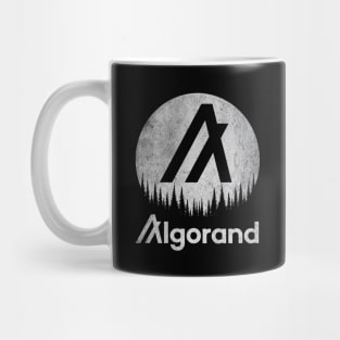 Vintage Algorand ALGO Coin To The Moon Crypto Token Cryptocurrency Wallet Birthday Gift For Men Women Mug